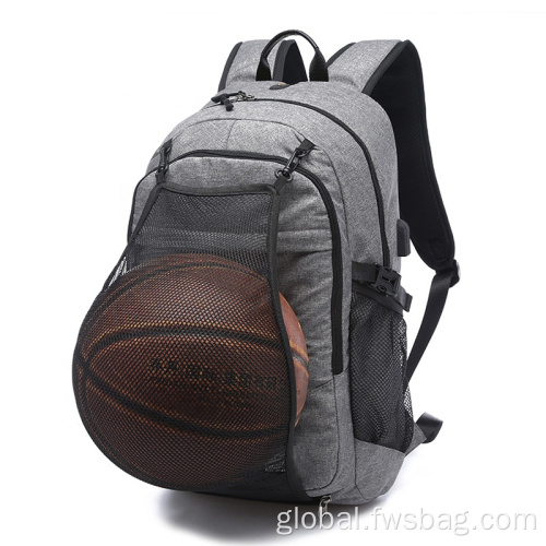 Basketball Bag Backpack Sports Bag with Basketball Net Charging Port Manufactory